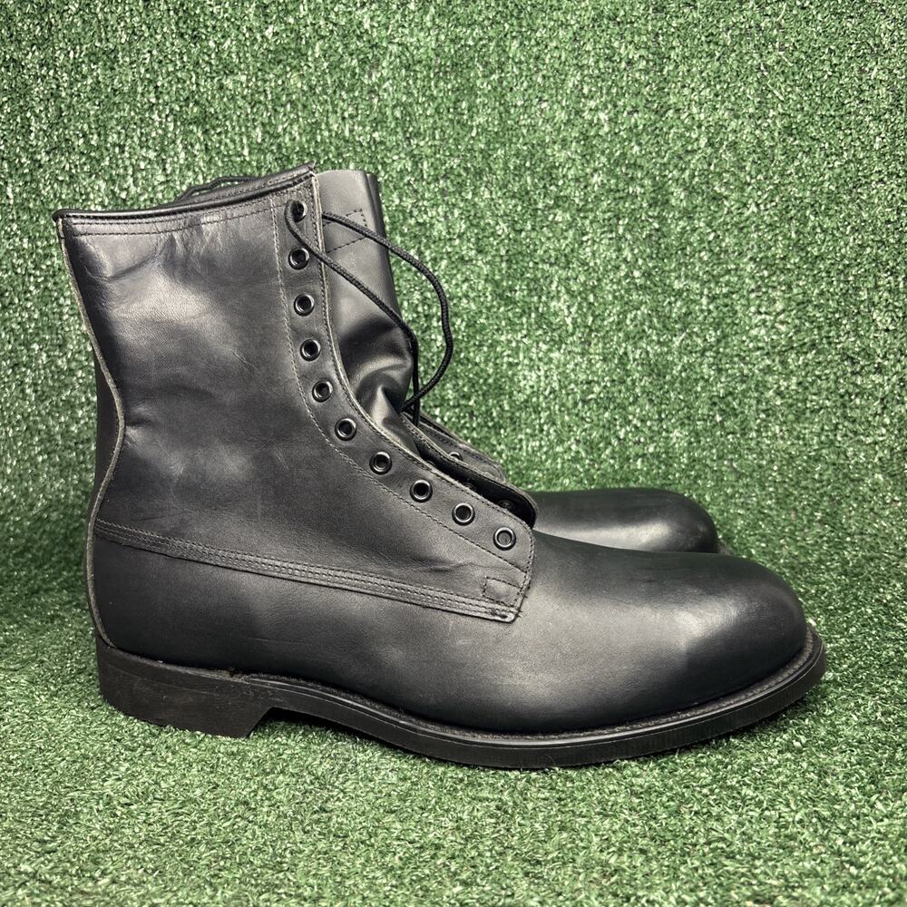 NEW - ADDISON SHOE COMPANY Vintage 1990 Combat Military Boots Steel Toe Mens 12‎